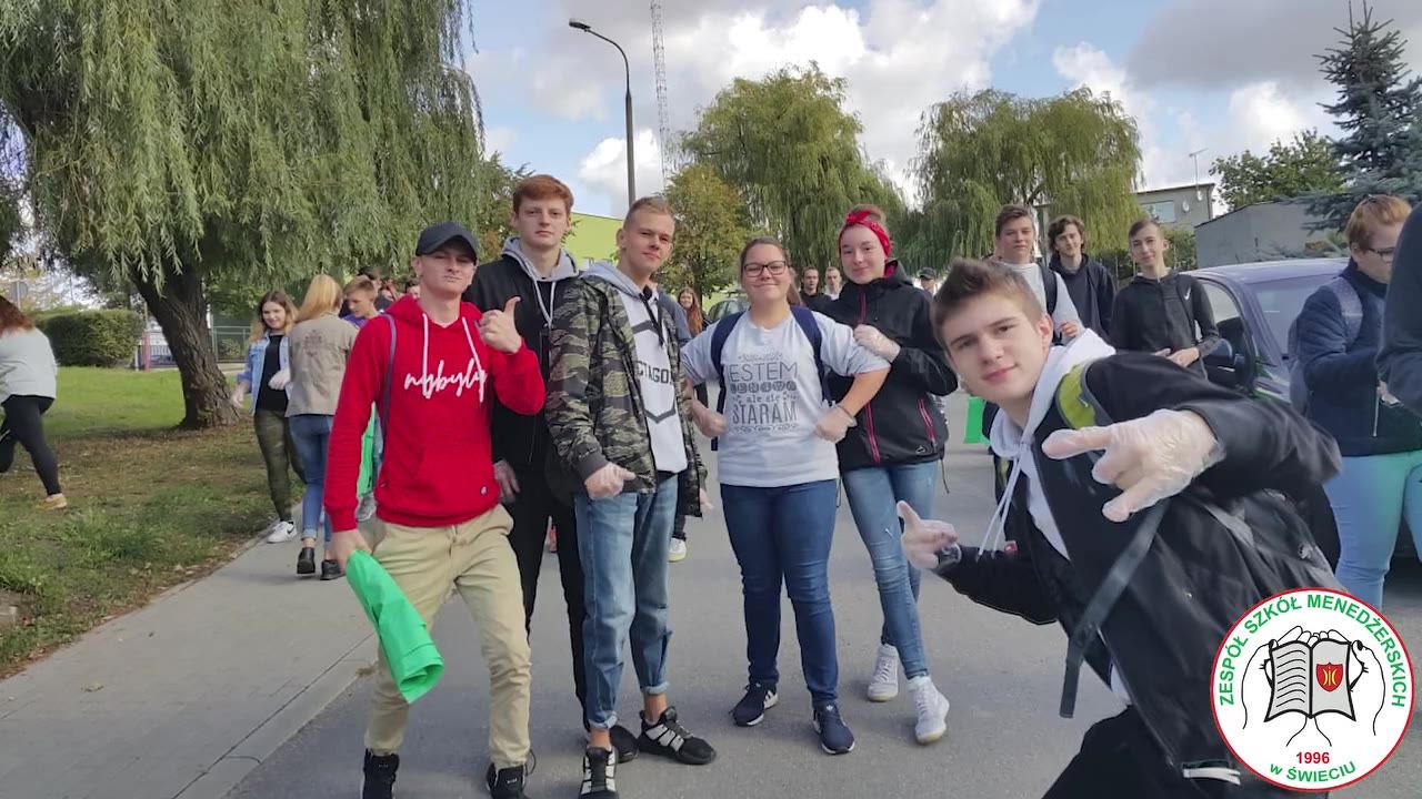 Klatka z filmu 6 — Zespół Szkół Menedżerskich w Świeciu - Wrzesień 2019Zespół S