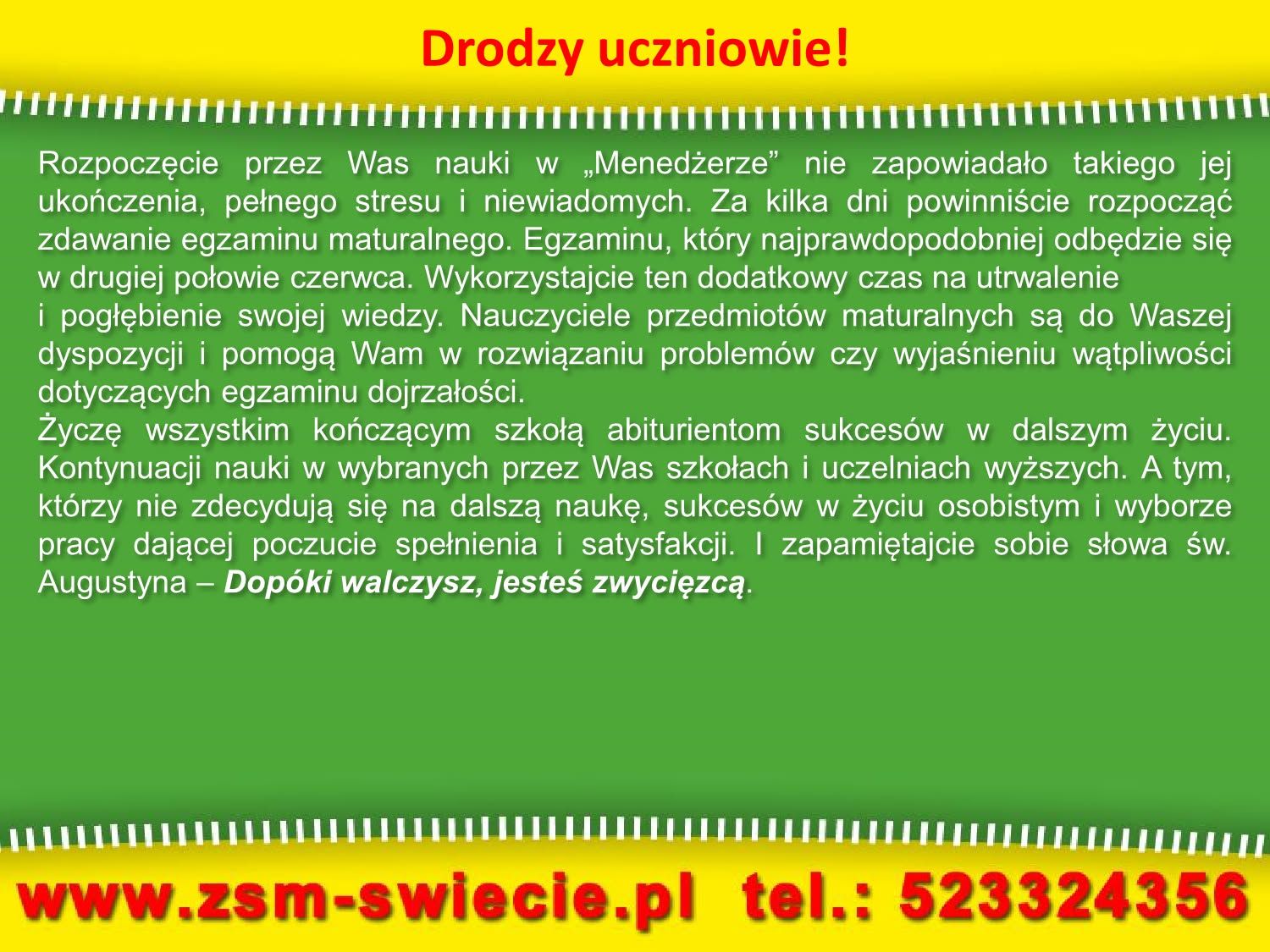Uroczystość zakończenia szkoły dla klas maturalnych (zdjęcie 4)