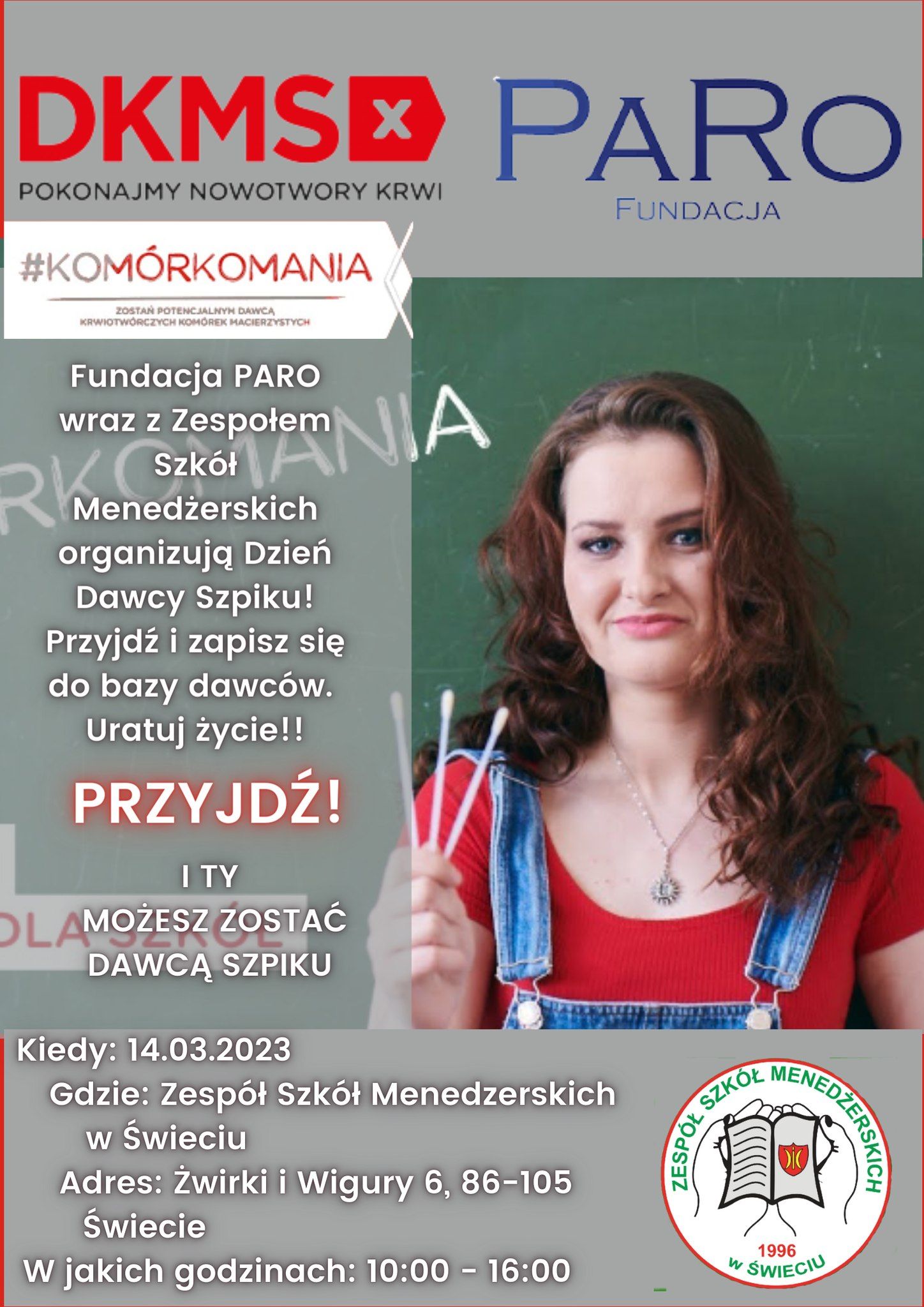 Dzień dobry wszystkim! 14.03.2023 r., organizujemy w Naszej Szkole akcję #KOMÓRKOMANIA projekt Funda