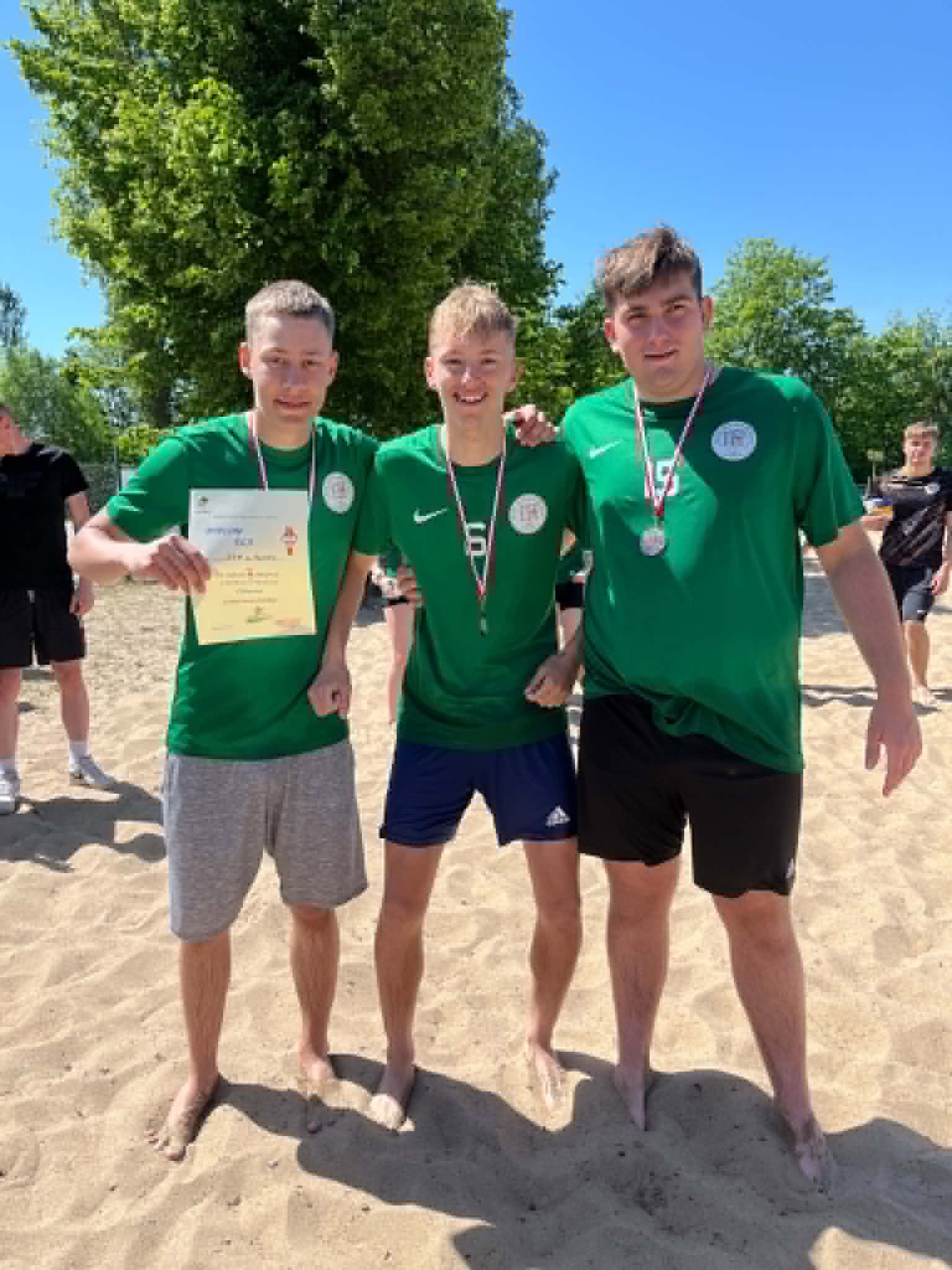 W dniu 21.05 odbyły się eliminacje szkolne do turnieju piłki plażowej w dniu 26.05 Panowie zajęli 3 miejsce…